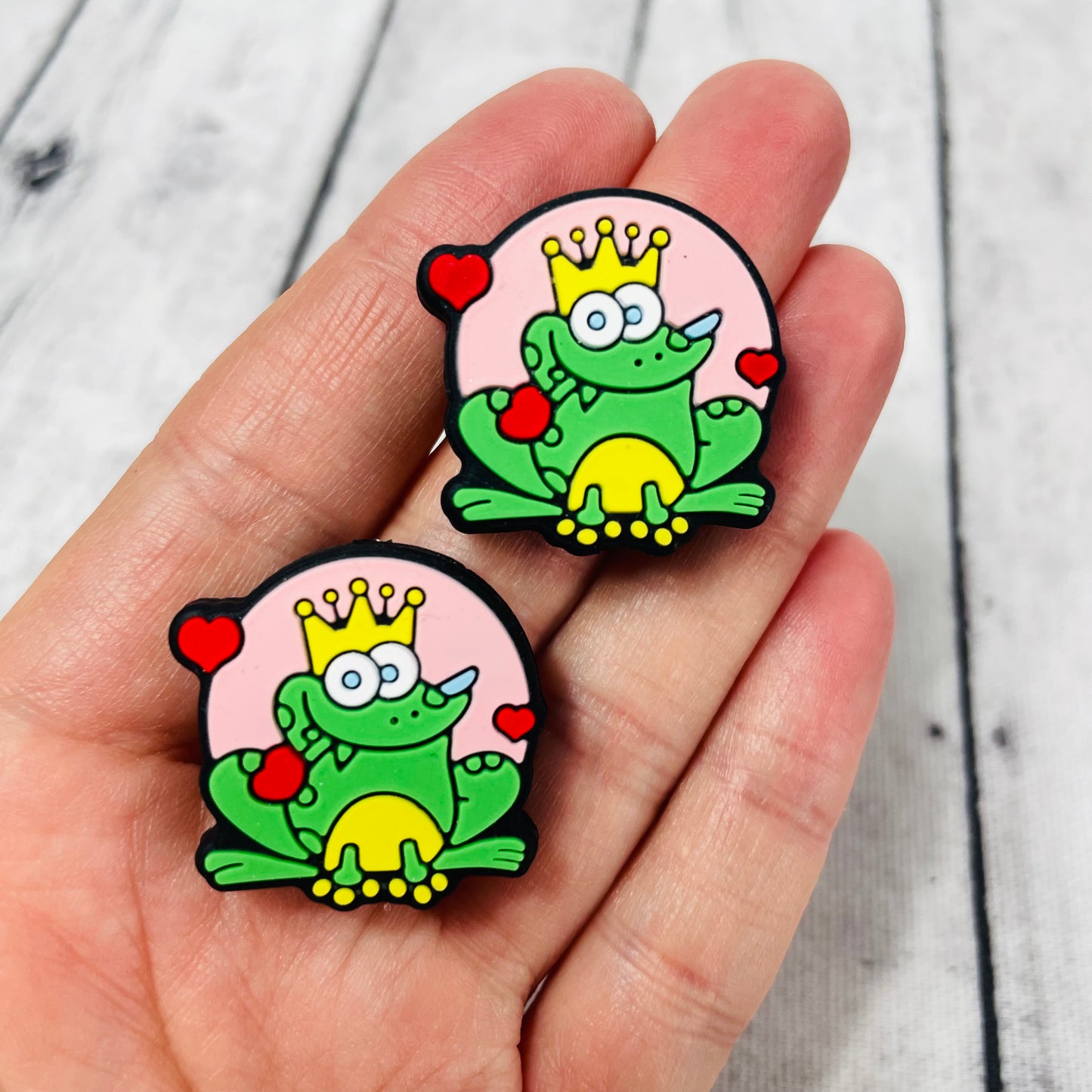 Frog Prince Valentine Silicone Focal Bead