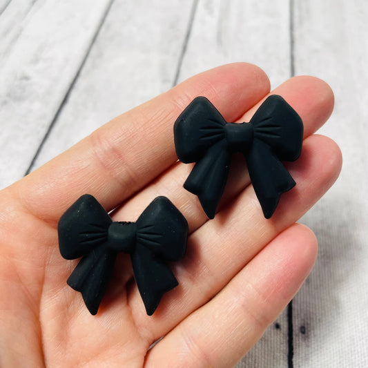 Black Bow Focal Bead