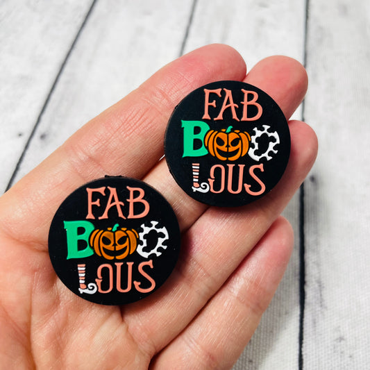 Fab-BOO-Lous Silicone Focal Bead