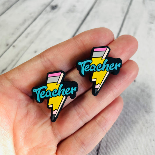 1 Teacher Pencil Focal Bead