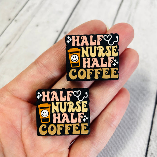 1 Half Nurse Half Coffee Focal Bead