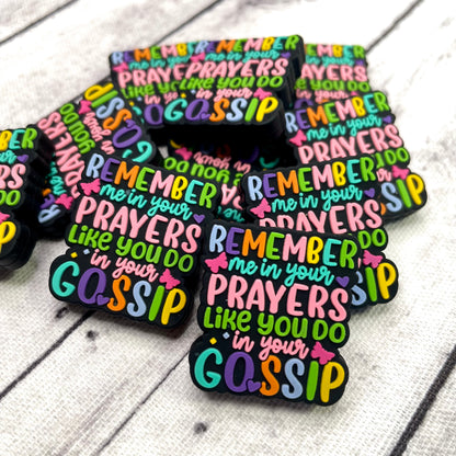 Prayers Gossip Silicone Focal Bead