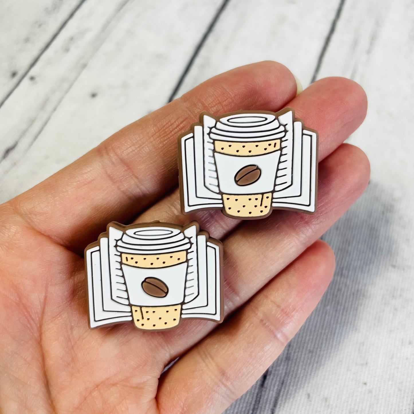 1 Coffee & Books Focal Bead