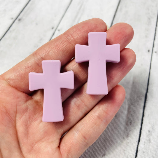 1 Purple Cross Focal Bead