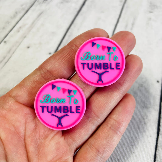 1 Born To Tumble Gymnastics Focal Bead