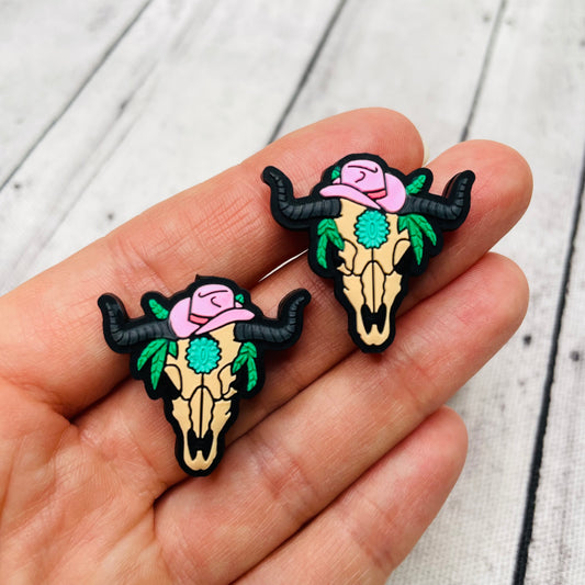 1 Longhorn Country Cow Focal Bead