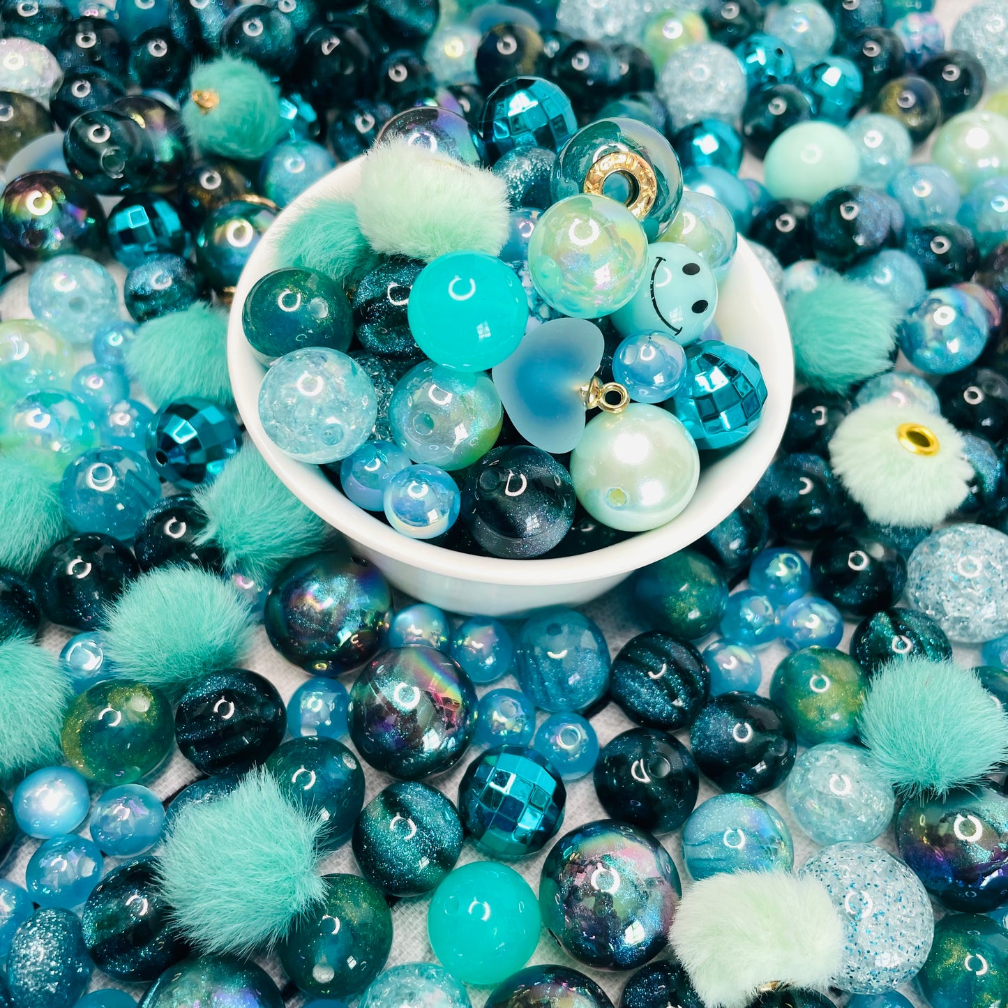 Teal Bead Mix