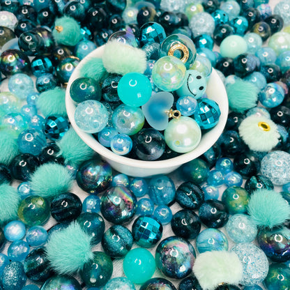 Teal Bead Mix