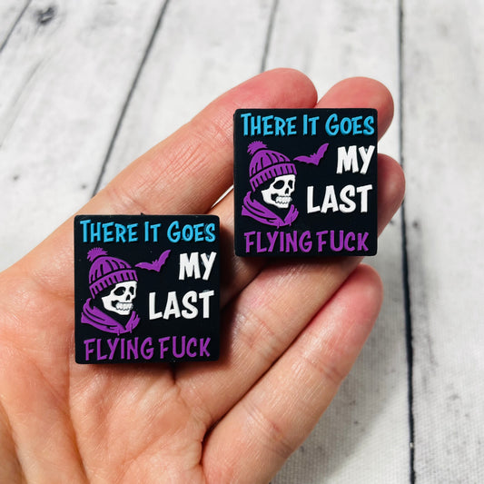 My Last Flying F Skeleton Silicone Focal Bead