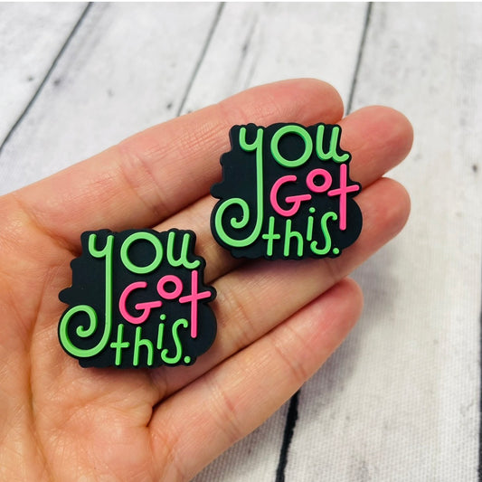 You Got This Silicone Focal Bead