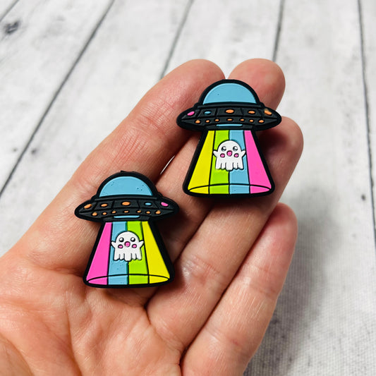 Alien Ghost Silicone Focal Bead
