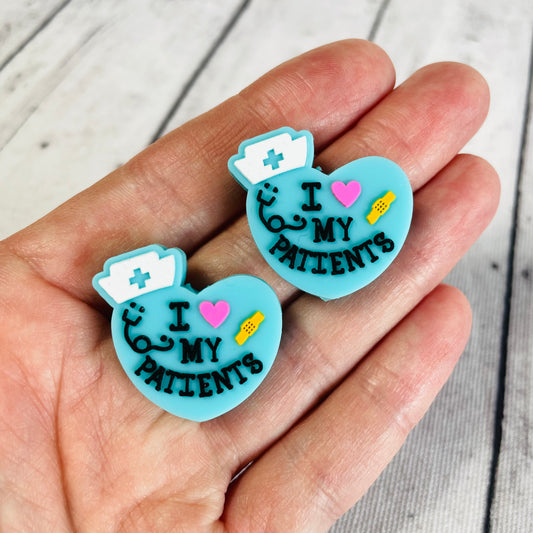 1 I Love My Patients Focal Bead