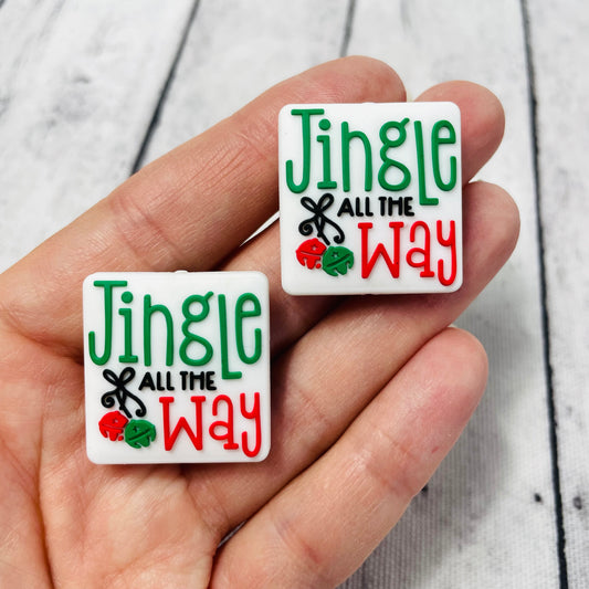 Jingle All The Way Silicone Focal Bead