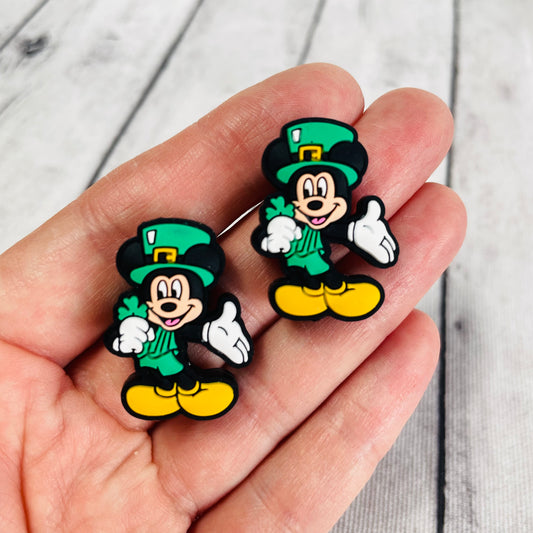 Mickey Mouse Lucky Leprechaun St. Patrick’s Focal Bead